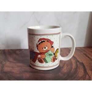 Vintage Teddy Bear Christmas Mug